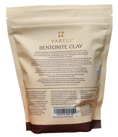 Bentonite Clay Facial Mask & Detox Bath, 2lb